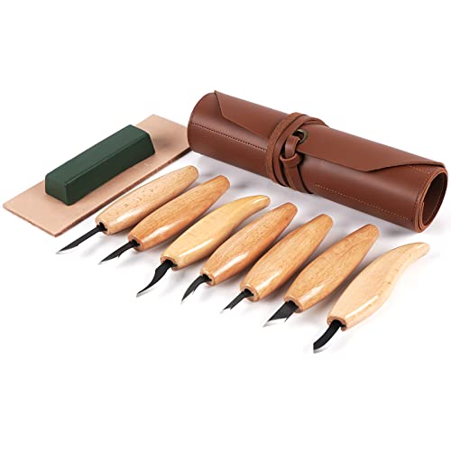 YDGFUHM 12-Piece Wood Carving Kit Complete with Tools, Holster, and Gloves - Ideal for Gifts and Enthusiasts for Beginners and Experts - WoodArtSupply