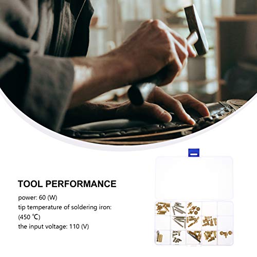 MILISTEN Woodburning Tool 1 Set Wood Burning Kit, 53 Pcs Soldering Iron Tips and Burning Stippling Tips Replacement with Box for Milisten