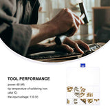 MILISTEN Woodburning Tool 1 Set Wood Burning Kit, 53 Pcs Soldering Iron Tips and Burning Stippling Tips Replacement with Box for Milisten