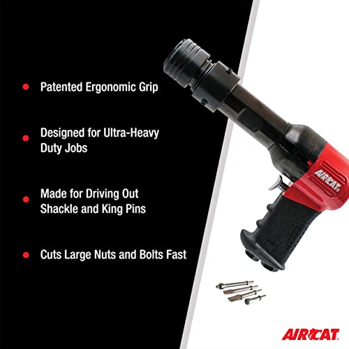 AIRCAT Pneumatic Tools 5300-B-T: Super Duty 0.498-Inch Shank Air Hammer 1,700 BPM - Hammer AIRCAT