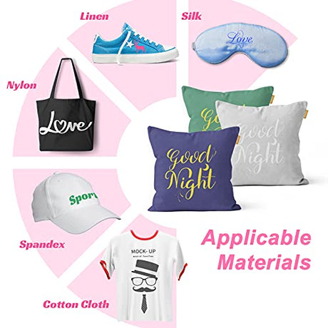 CAREGY HTV Heat Transfer Vinyl Bundle: 42 Pack 12" x 10" Sheets Iron on Vinyl, 30 Assorted Colors, Heat Transfer Vinyl for DIY T-Shirt CAREGY