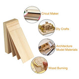 6 Pack Basswood Sheets for Crafts - 12 x 16 x 1/8 Inch - 3mm Thick Large Plywood Sheets Unfinished Bass Wood Boards for Laser Cutting, Wood Burning PONGJA