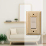 Amerelle Baker Single Rocker Unfinished Wood Wallplate AMERELLE