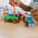 Melissa & Doug Decorate-Your-Own Wooden Craft Kits Set - Plane, Train, and Race Car Melissa & Doug