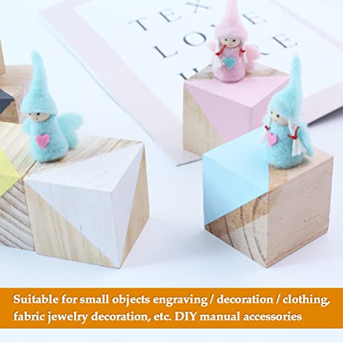 BUYGOO 30Pcs 2 inch Wooden Cubes Unfinished Wood Blocks for Wood Crafts, Wooden Cubes, Wood Square Blocks for Crafts and DIY Décor, Great for Baby BUYGOO