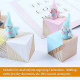 BUYGOO 30Pcs 2 inch Wooden Cubes Unfinished Wood Blocks for Wood Crafts, Wooden Cubes, Wood Square Blocks for Crafts and DIY Décor, Great for Baby BUYGOO