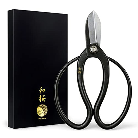 Wazakura Koryu Flower Arrangement Ikebana Scissors 6.5 in (165mm) Made in Japan, Floral Arrangement Hasami, Japanese Kado Tools - Yasugi Steel Koryu Wazakura