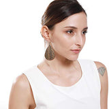 AIDSOTOU 24 Pairs Teardrop Faux Leather Earrings Set for Teens Girls Women Black and Red Animal Floral Print Leopard Print Lightweight Leather Dangle AIDSOTOU