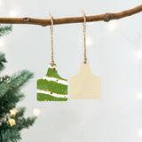 32 Pieces Wooden Cow Ear Tags Unfinished Wood Hanging Cow Tags Natural Blank Wooden Cutouts Labels Farmhouse DIY Wooden Tags with Ropes Xonzmmk