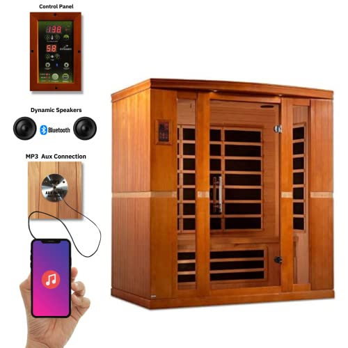 Dynamic Bergamo 4-Person Low EMF Far Infrared Sauna Maxxus Sauna