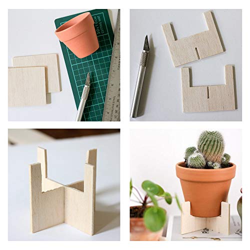 Balsa Wood Sheets 1/8" Inch Thick 12" x 4" Unfinished Wooden Board by Craftiff (5 Pack) Craftiff