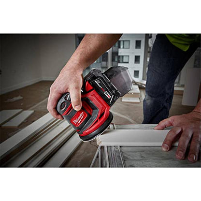 Milwaukee M18 5 Tool Combo Kit: 2606-20 1/2" Drill Driver, 2656-20 1/4" Hex Impact Driver, 2630-20 6-1/2" Circular Saw, 2648-20 Random Orbit Sander, - WoodArtSupply