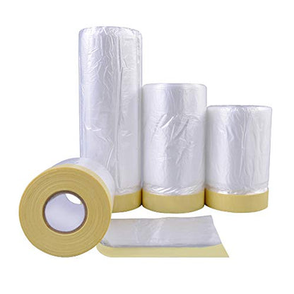 MyLifeUNIT Tape and Drape, Assorted Masking Paper for Automotive Painting Covering (66-Feet, 3 Sizes) - WoodArtSupply