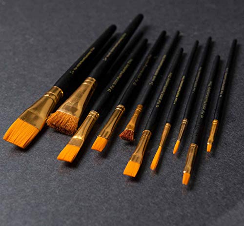 FolkArt 99445 24 Bottle Acrylic Craft Paint Set with 10 Pack of Brushes, 2oz, Colors May Vary FolkArt