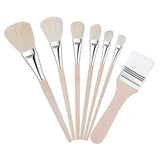 7pcs Gilding Brushes Set, Assorted Size Mop Brushes for Painting Versatile Goat Hair Brushes Paint Brushes for Crafts Acrylic Painting Gold Leaf PEUTIER