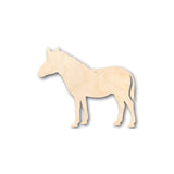 Unfinished Wood Zebra Shape - Africa - Animal - Wildlife - Craft - up to 24" DIY 5" / 1/8" 24 Hour Crafts