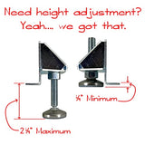 Desunia Super Heavy Duty Leveler Legs w/Lock Nuts - 4 Pack Desunia