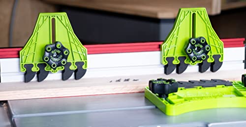 BOW Products FencePRO FP4 - Featherboard for Table Saws - EVA Feathers that Reduce Kickback - For Use on Fences for Table, Router or Band Saws - BOW Products