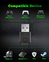 AOJAKI Bluetooth Adapter for PS4/ PS5/ Switch Pro Controller PS4 Controller Adapter for PC/Android TV Box/Tesla/Steam, Compatible with Official PS4/ AOJAKI