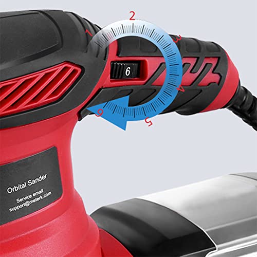 Orbital Sander, 300W Power Random Orbital Sanders with Dust Box 6 Variable Speed 6000-13000 RPM 20Pcs Sandpaper Electric Sanders for Woodworking - WoodArtSupply