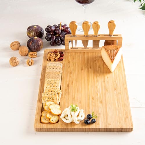 Personalized Charcuterie Board & Cheese Board Set, Wedding, Anniversary, Christmas, Housewarming Gifts, Customized gift for Couples, Bride, Groom, Princeton Craft