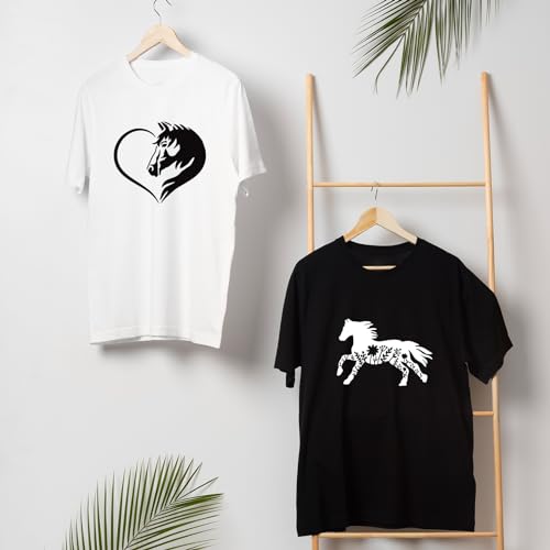 Horse Stencils for Painting On Wood Reusable Horse Art Crafts Templates Plastic Farmhouse Wood Burning Stencils for Wall Canvas (Horse) Pkqon