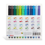 KINGART Pro, Water-Based Ink, Set of 24 Unique & Vivid Colors Brush Pens, Assorted 24 Piece KINGART
