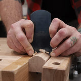 DFM Tool Works Premium Made In The USA Blue Curved Cabinet Card Scrapers - Woodworking Tools for Precision Woodworking and Fine Finishes, Ideal Wood DFM Tool Works