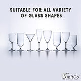 Wooden Wine Glass Holder for Under Cabinet | Under Shelf Kitchen Stemware Rack | Wood Holding Rack for Wine Glasses and Stemware| Stemware and SMITCO