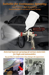 HIUHIU R500 LVLP Car Paint Spray Gun 1.3mm Nozzle, with Air Regulator and Oil-Water Separator,LVLP Automotive Air Spray Gun for Cars & House DIY HIUHIU