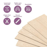 Maple Wood Sheets 4x8" inch, 1/8" Thick Canadian Hard Lumber, for Sign Veneer pellets by Craftiff (8x4x1/8") Craftiff
