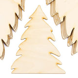 Unfinished Wood Pine Tree Cutouts Set of 12 by Factory Direct Craft - Made in The USA for Christmas Decorating, Crafts and DIY Projects (6-1/2 Inches Factory Direct Craft
