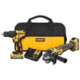 DEWALT 20V MAX Drill And Grinder Kit, Power Tool Set, 2 Batteries and Charger Included (DCK231E2) DEWALT