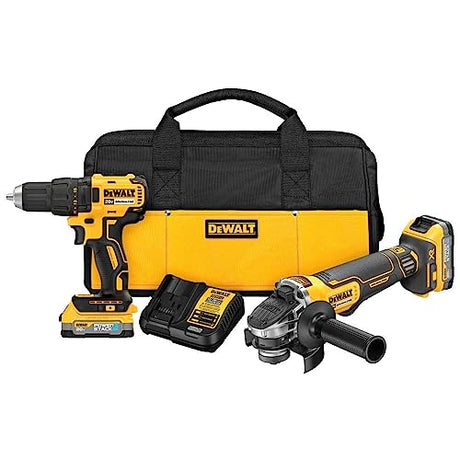 DEWALT 20V MAX Drill And Grinder Kit, Power Tool Set, 2 Batteries and Charger Included (DCK231E2) DEWALT