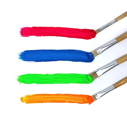 Golden Fluorescent Acrylic Colors Set | 4 Oz Heavy Body Acrylic paint | Complete Set of 8 Fluorescent Colors Golden Acrylics