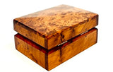 BAZAARDI Hand Carved Wooden Multipurpose Keepsake Jewelry Decorative Art Box Storage Organizer (Large wood Box,Antique) (Small Thuya) BAZAARDI