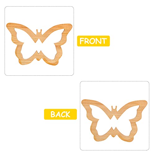 PartyKindom 1pc Wall Sticker Kids Decor Sculptures Home Decor Hawaiian Stickers Wooden Leaves Plant Wall Decor Tropical Leaves Coaster Unfinished PartyKindom