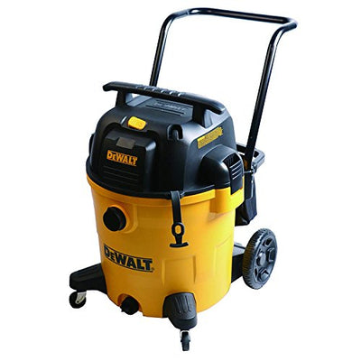 DEWALT 16 Gallon Poly Wet Dry Vacuum, 6.5 Peak HP 12 Amps Heavy Duty Vacuums, Cart Style Wet/Dry/Blower 3 in 1 Multifunction Shop Vacuum, Built-in