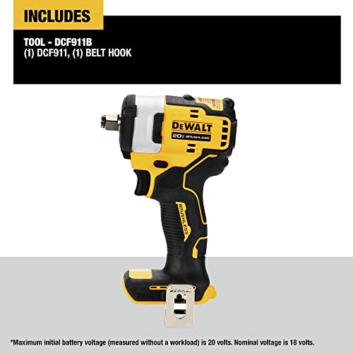 DEWALT DCF911B 20V MAX* 1/2" Impact Wrench with Hog Ring Anvil (Tool Only) - WoodArtSupply