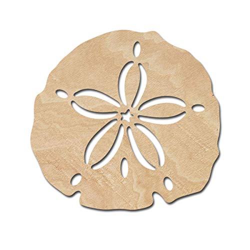 Sand Dollar Wooden Cutouts for crafts, Laser Cut Wood Shapes 5mm thick Baltic Birch Wood, Multiple Sizes Available Elliefont Styles