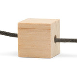 Wooden Square Beads 1 Inch with 1/8 Inch Hole, 25 Unfinished Square Wood Spacer Beads for Jewelry Necklace Creations, Crafts and DIY Projects by Woodpeckers