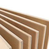 MUKCHAP 15 Piece 10 Inch Square Wood Sheets, 1/4 Inch Unfinished Wood Sheets, Plywood Boards for Crafts, Drawing, Carving, DIY MUKCHAP