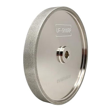 UF-SHARP CBN Grinding Wheel 8 inch 320 Grit, 1" Wide, 5/8" Arbor, Suitable for All Kinds of 8-inch Bench Grinders (320 Grit) UF-SHARP