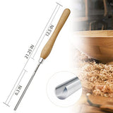 UF-SHARP 3/8 inch Bowl Gouge for Wood Lathe,M2 Cryo HSS Wood Turning Tools with Beech Wood Handle (3/8 inch) UF-SHARP