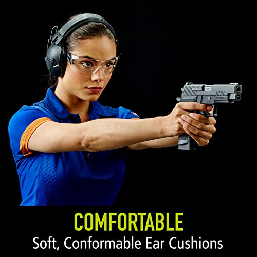 Peltor Sport Tactical 100 Electronic Hearing Protector, Ear Protection, NRR 22 dB, Ideal for the Range, Shooting and Hunting, TAC100-OTH, Black, One Peltor Sport