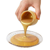 Acrylic Paint Metallic Gold and Silver,200ml Gold Leaf Paint for Art, Painting, Handcrafts,Ideal for Canvas Wood Clay Fabric Ceramic Craft VGSEBA