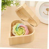 NOLITOY 3pcs Unfinished Treasure Chest Ring Chest Organizer Wooden Jewelry Holder Jewelry Organizer Tray Wooden Holder Wooden Case Heart Case Ring NOLITOY