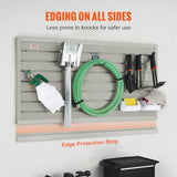 VEVOR Slatwall Panels, 4 ft x 1 ft Gray Garage Wall Panels 12"H x 48"L (Set of 2 Panels), Heavy Duty Garage Wall Organizer Panels Display for Retail VEVOR