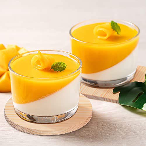 36 Pcs Unfinished Wood Coasters 4" Square and Round Wood Slices for Nature Crafts Blank Wooden Coasters for Crafts and 132 Pcs Non Slip Dot Stickers EBOOT