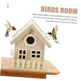 BESPORTBLE 2pcs Creative Bird Nest Decoration Bird House Cage Handcrafted Birdhouse Natural Wood Birdhouse Unfinished Bird Houses Unfinished Wood BESPORTBLE